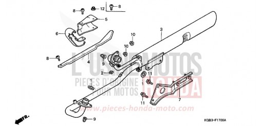 SILENCIEUX D'ECHAPPEMENT VT125CX de 1999